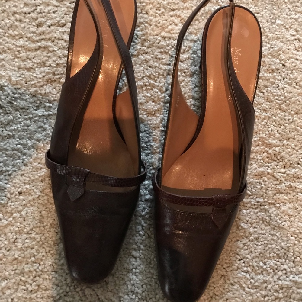 Max de Carlo slingback heels